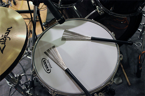 Snare with brushes